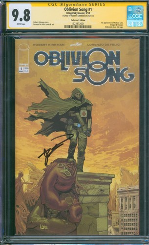 Oblivion Song #1 ⭐ CGC 9.8 SIGNED ⭐ Collector's Edition Silver Foil Image 2018