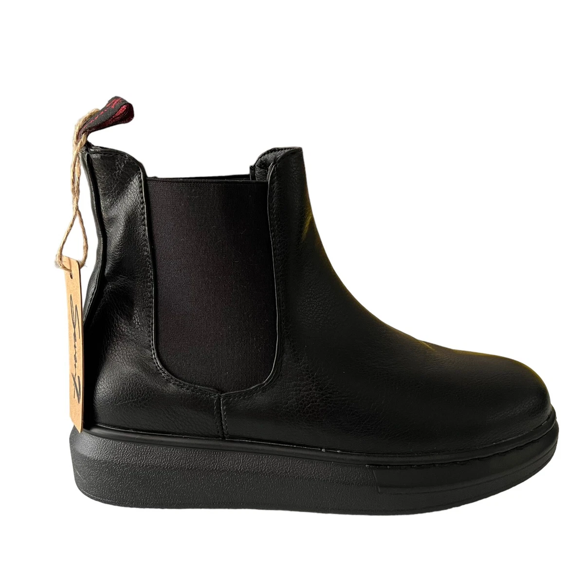 Seven7 Alexia Chelsea Boots Size 9 Black Minimalist Punk Rock
