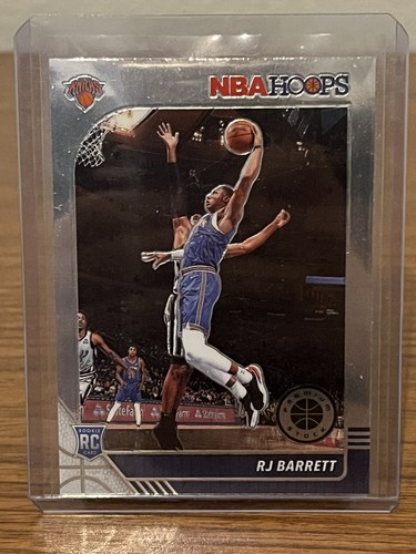 2019 20 NBA Hoops Premium Stock RJ BARRETT Base RC Rookie Card 201 NY 