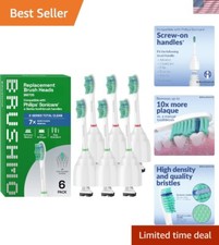 Medium Firm Dupont Replacement Heads - 6 Standard Sonicare Brush Replacements