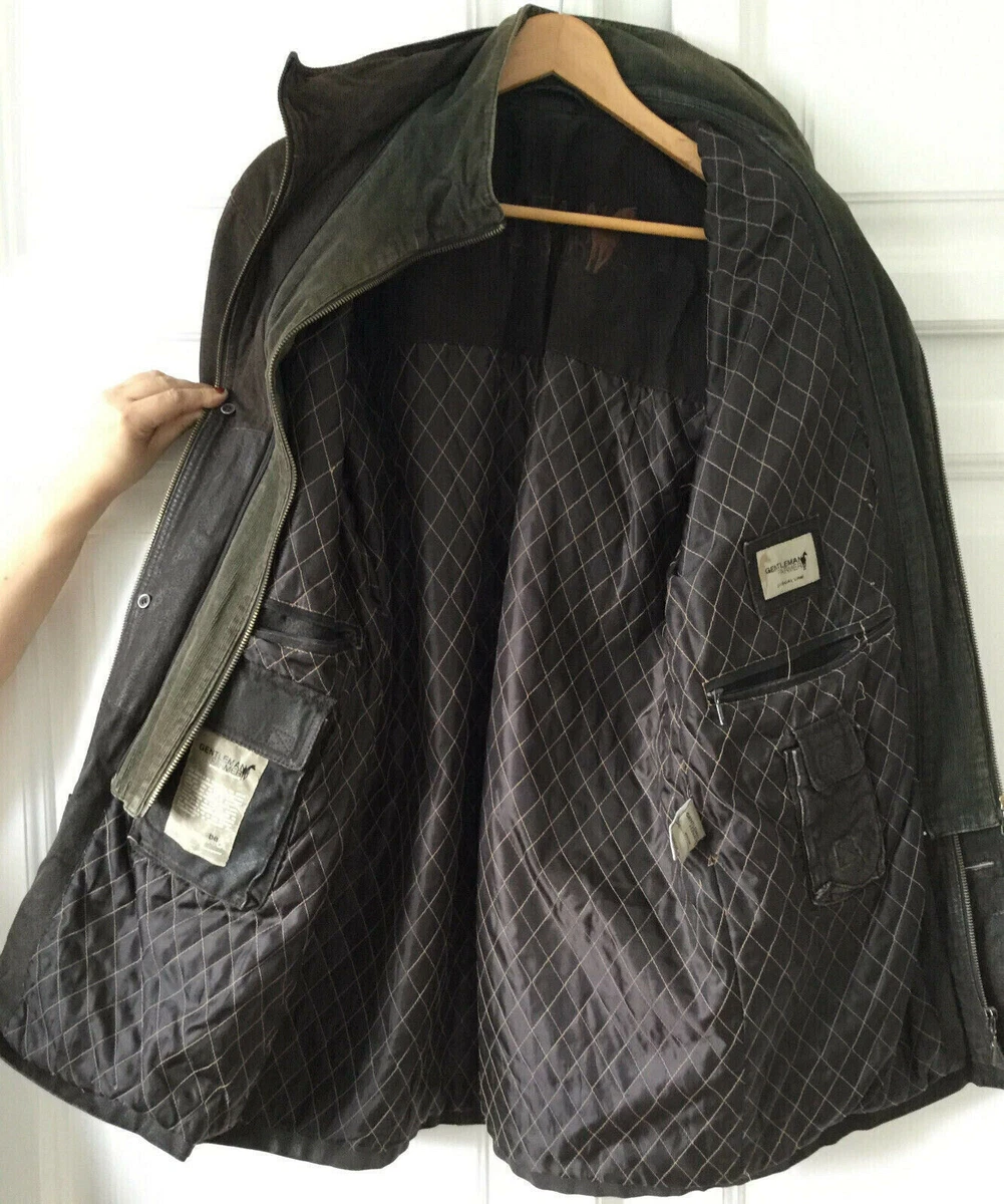 Manteau cuir marque Gentleman Farmer Taille 48 Assez bon tat eBay