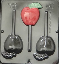 Apple Lollipop Chocolate Candy Mold  3368 NEW