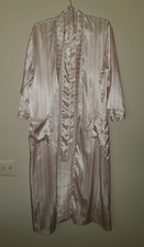 Vintage Oscar de la Renta Pink Striped Robe and Belt, One Size READ