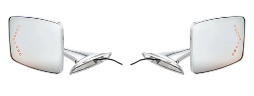 New! 1973-1991 Chevrolet GMC Pickup, Blazer Mirrors Outside Rear view Pair 2 LED