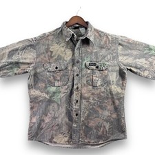 Vintage Rattlers Brand Men's XL Camouflage Heavy Shirt 100% Cotton Made In USA