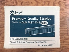 Spotnails 5018C 9/16" Staples, 5000 Per Box, Similar to Duo Fast 5018 Staples