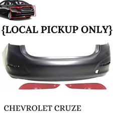 Fits 2016-2019 Chevrolet Cruze Rear Bumper Cover With Reflectors Local Pickup Fits 2016-2019 Chevrolet Cruze Rear Bumper Cover With Reflectors Local Pickup