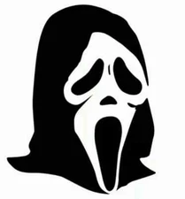 SCREAM MASK Halloween Vinyl Decal Car Window Wall Sticker CHOOSE SIZE COLOR