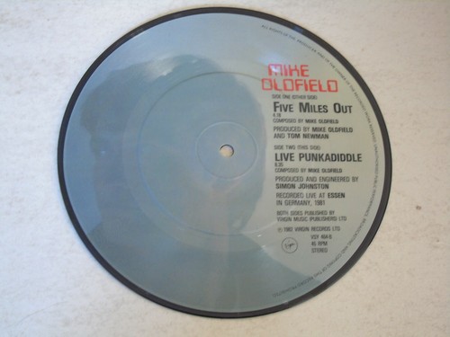 MIKE OLDFIELD - Five Miles Out - 1982 UK limited edition 7" Picture Disc - Imagen 2 de 3