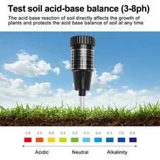 Handheld Soil PH Tester PH & Moisture Meter With 295mm Long Metal Probe WR