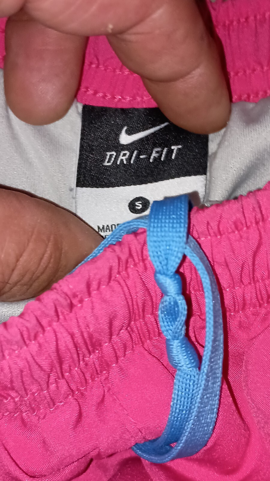 Women's Nike Dri Fit Shorts Size Small Color Pink Blue Running Gym Fitness thumbnail 2