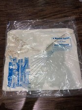 MASONIC FAUX LEATHER APRON ALL WHITE new in package