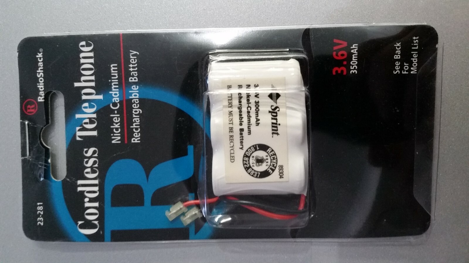 Radio Shack Cordless Phone 3.6 V Nickel Cadmium Rechargeable Battery eBay
