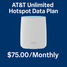 AT T Unlimited Hotspot Data 75.00/Monthly No Throttle  Unlimited
