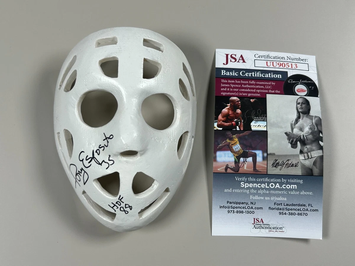 Tony Esposito Signed Hockey Mask, tinyhome