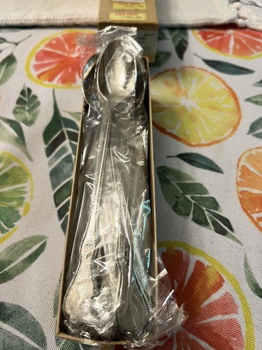 New Oneida MORNING BLOSSOM Stainless 12 Ice Tea Spoons 7.5” NIB - Picture 3 of 7