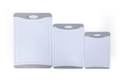 Mainstays White Poly Cutting Board Set with 3 Different Sizes