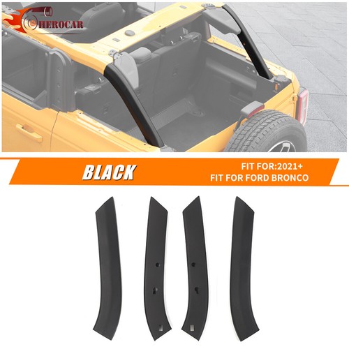 4PCS CARGO ROLL BAR PILLAR COVER PROTECTOR SHELL DECOR FOR FORD BRONCO 4DOOR 21+ - Picture 3 of 12