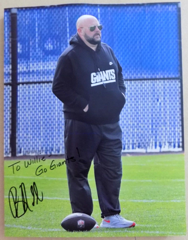 Brian Daboll New York Giants Head Coach Autographed Photo