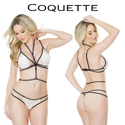 Coquette Completino Intimo Reggiseno Mutande Senza Cavallo Bra