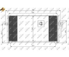 Condenser, Air Conditioning EASY FIT NRF 35293 for Mitsubishi