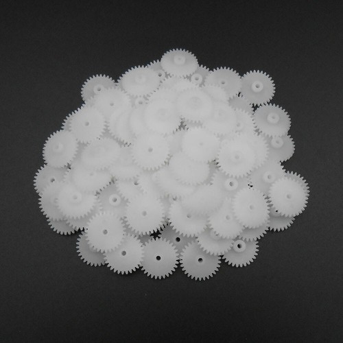 Lot De 1000 Engrenages Droits Plastique Mod 0.5 - 10 Dents, Alésage 2mm - Neuf