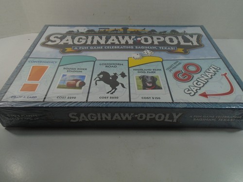 LATE FOR THE SKY--SAGINAW, TEXAS-OPOLY--MONOPOLY BOARD GAME (NEW) - Picture 6 of 6