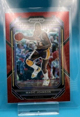Panini 2022-23 Prizm - Magic Johnson - Prizm Red Mojo - Lakers /88