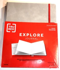 Tru Red Explore Journal 8" x10" Dotted 96 sheets, 192 pages New Sealed #TR58419