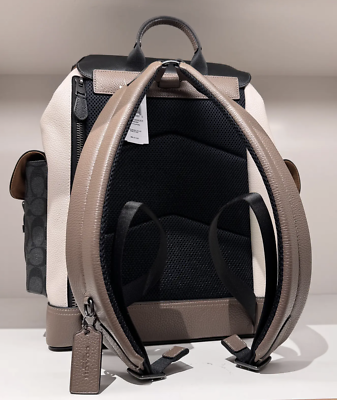 未使用✨COACH リュック ハドソン ストライプ ユニセックス トンプソン COACH トンプソン リュック - メルカリ