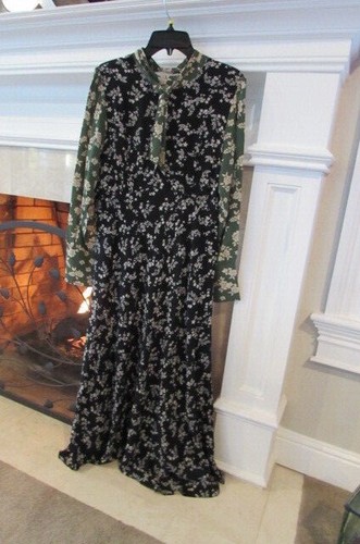 Kachel Anthropologie Maxi Black/Green 