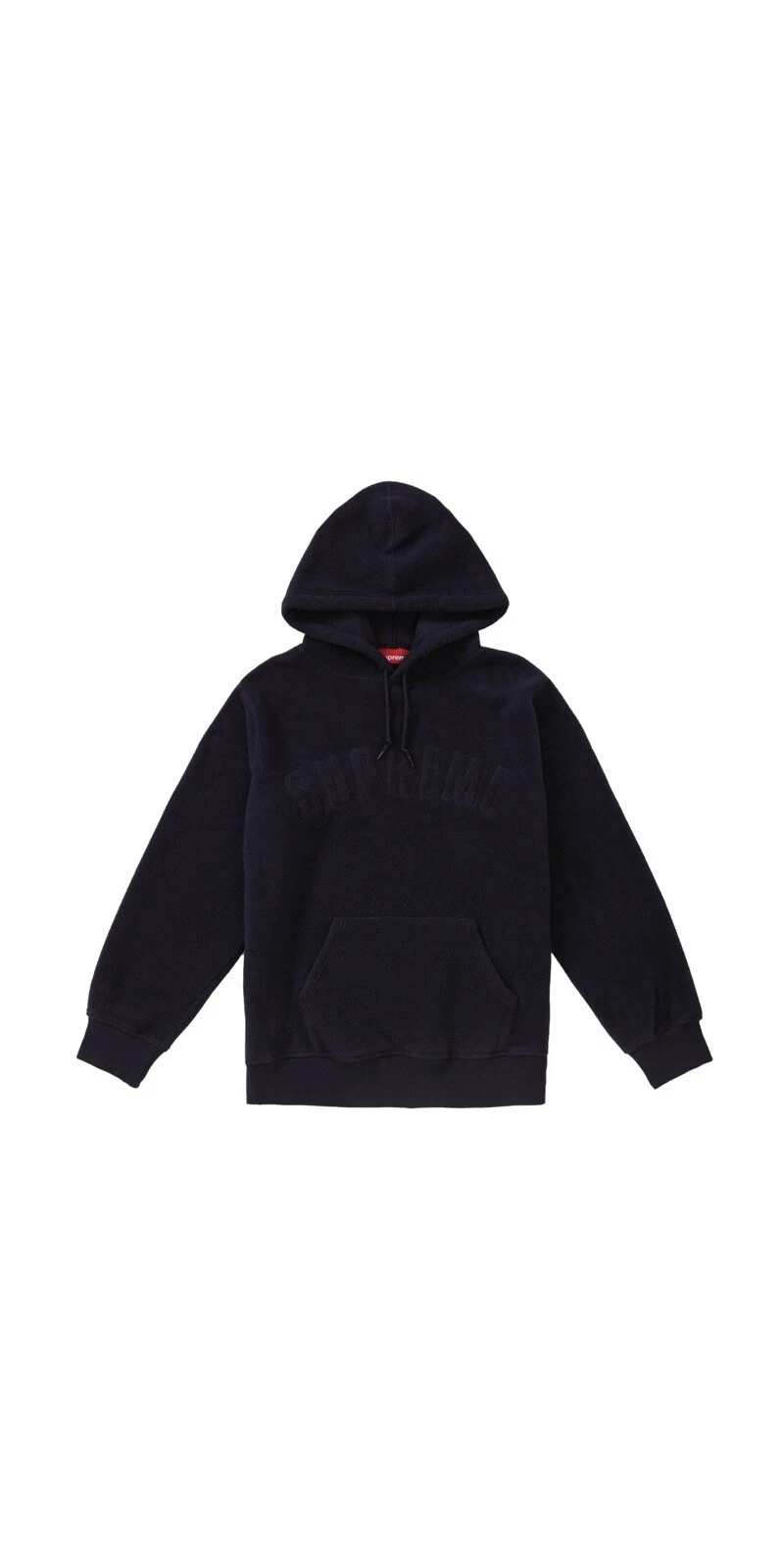 Sweat shirt à capuche Supreme Polartec marine FW18 d'occasion taille XL