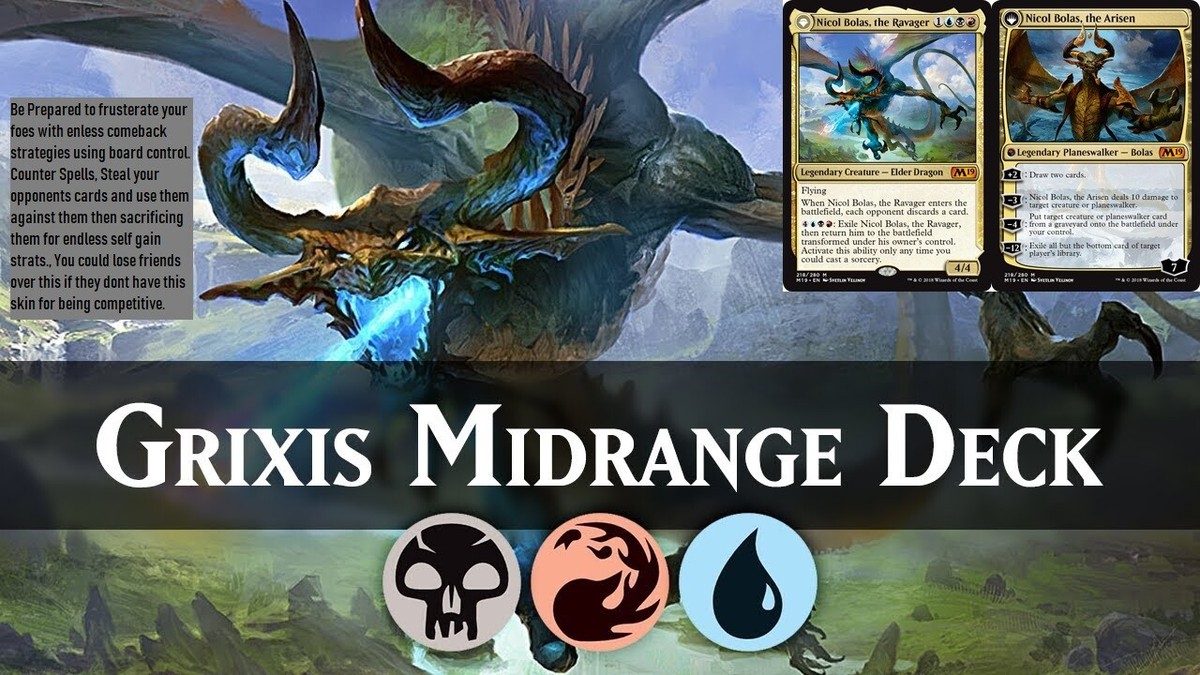 mtg nicol bolas the ravager commander deck MTG Commander Deck EDH Deck Nicol Bolas, the Ravager 100 Magic Cards Custom  Deck Nicol Bolas Themed Villain Deck Grixis main image 0