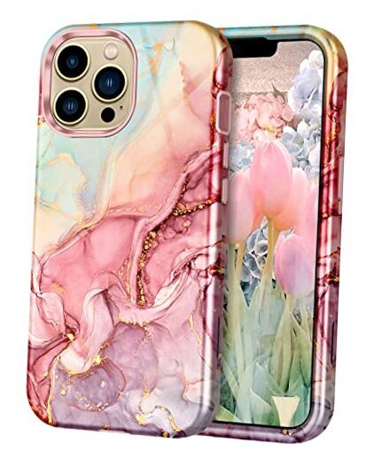 iPhone 13 Pro Max 6.7 Inch Marble Rose Gold Case 2021