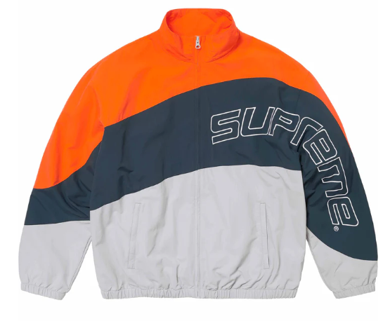 Supreme Curve Track Jacket Grey SS24 Size Medium NEW IN HAND Supreme Curve Track Jacket Grey SS24 Size Medium NEW IN HAND