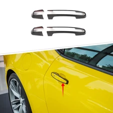 Exterior Door Handle Cover Trim Parts For Chevrolet Camaro 2017+ Carbon Fiber