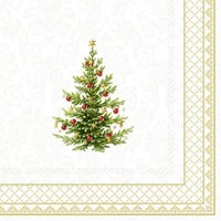 Ihr Classic Christmas Tree Lunch-Servietten Servietten Papier 33X33 Cm Gold