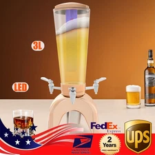 3L/101.45oz Triple Faucets Beer Dispenser Rose Gold Beer Dispenser For KTV, BBQs