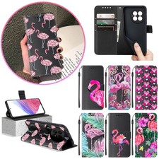 PU Leather Flip Cover For Oneplus Nord CE5 4 3 15 13T 12 11 Flamingo Phone Case