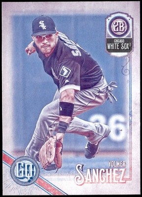 2018 Topps Gypsy Queen #49 Yolmer Sanchez Missing Black Plate E1