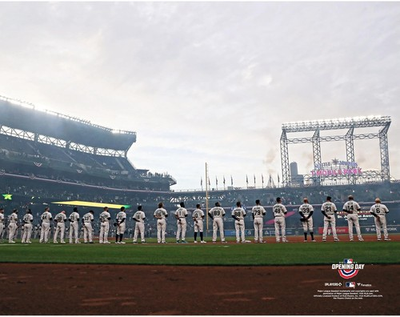 #ad #ad T Mobile Park Mariners UnSigned 2021 Opening Day National Anthem Field Photo $14.99