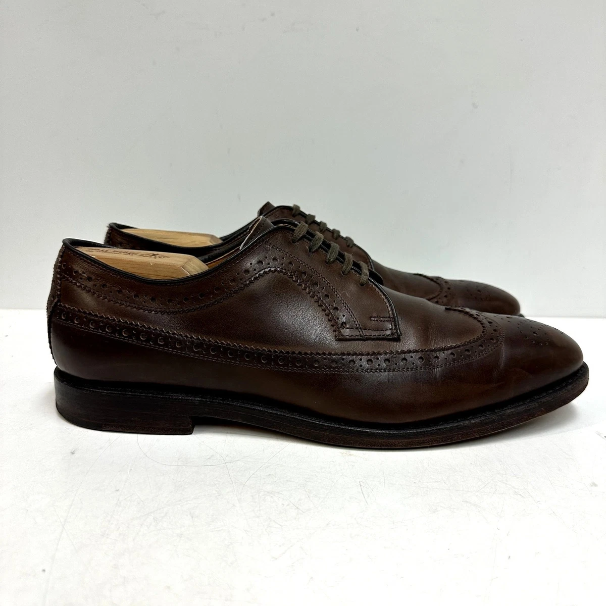 VGUC Ralph Lauren x Allen Edmonds Sanderson Burnished Wingtip Made USA 10.5 NEW HEELS Ralph Lauren x Allen Edmonds Sanderson Burnished  main image 3