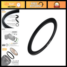 82mm to 95mm Step-Up Adapter Ring for Camera Lens Filter - Black Metal, Durable