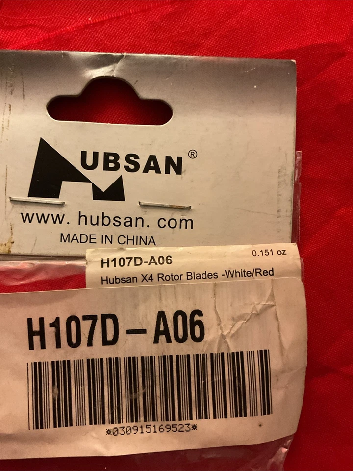 Hubsan X4 Rotor Blades White/Red H107D-A06 - Image 2 of 3