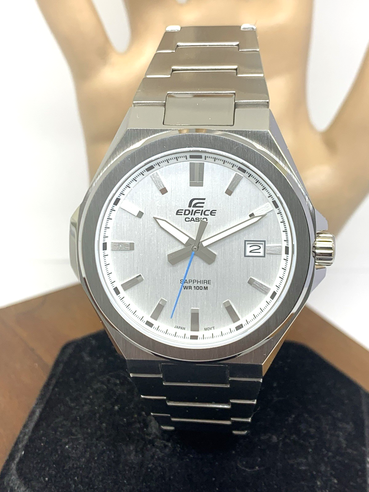 Casio Module 5664 Casio Men's Watch EFB108D-7AV Edifice Analog Quartz Silver Dial Steel ...