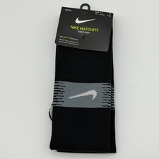 Nike Matchfit Knee High Soccer Socks Women Youth Black White Gray Dri Fit 4-6