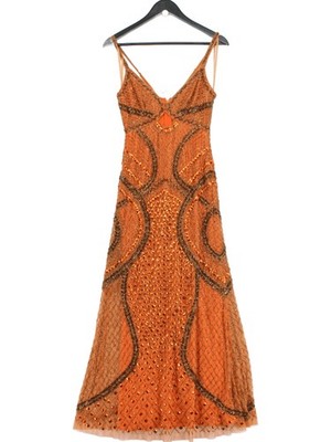 karen millen orange maxi dress Orange Embroidery And Applique Angel Sleeve Woven Maxi Dress
