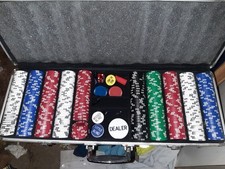 200-Piece Poker Set with Chips,  Dice in a Lockable Metal Case