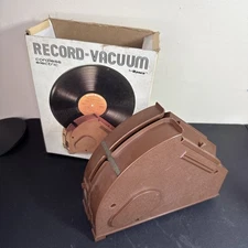 Vintage 1970s Ronco Record-Vacuum Cleaner w/ Box - Cordless LP Cleaner