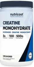 Nutricost Creatine Monohydrate Micronized Powder 500G Unflavored